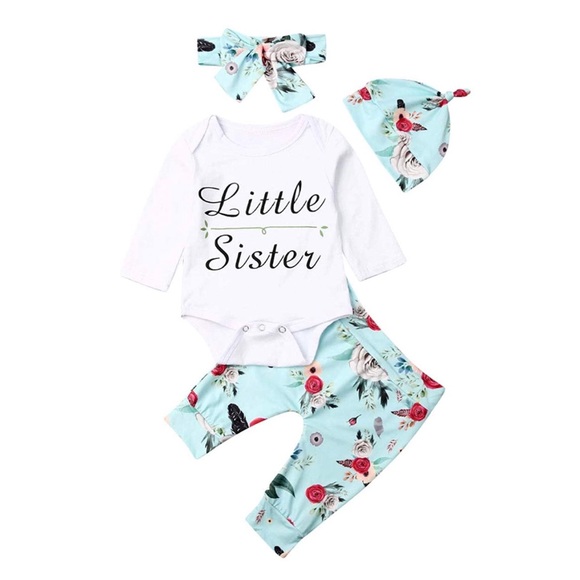 New baby girl 4Pc set - Picture 1 of 2